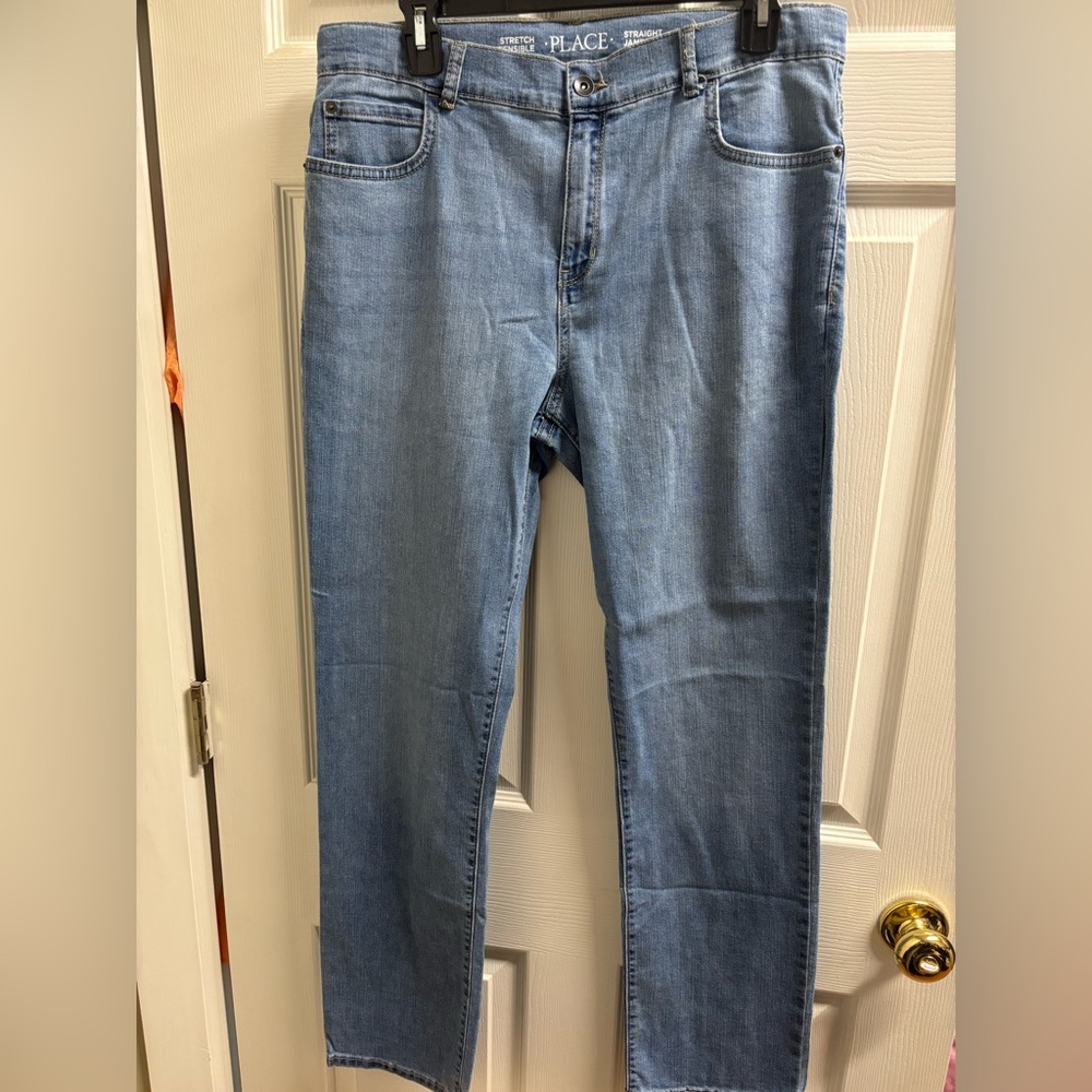Boys 18 Husky Classic Blue Denim Jeans